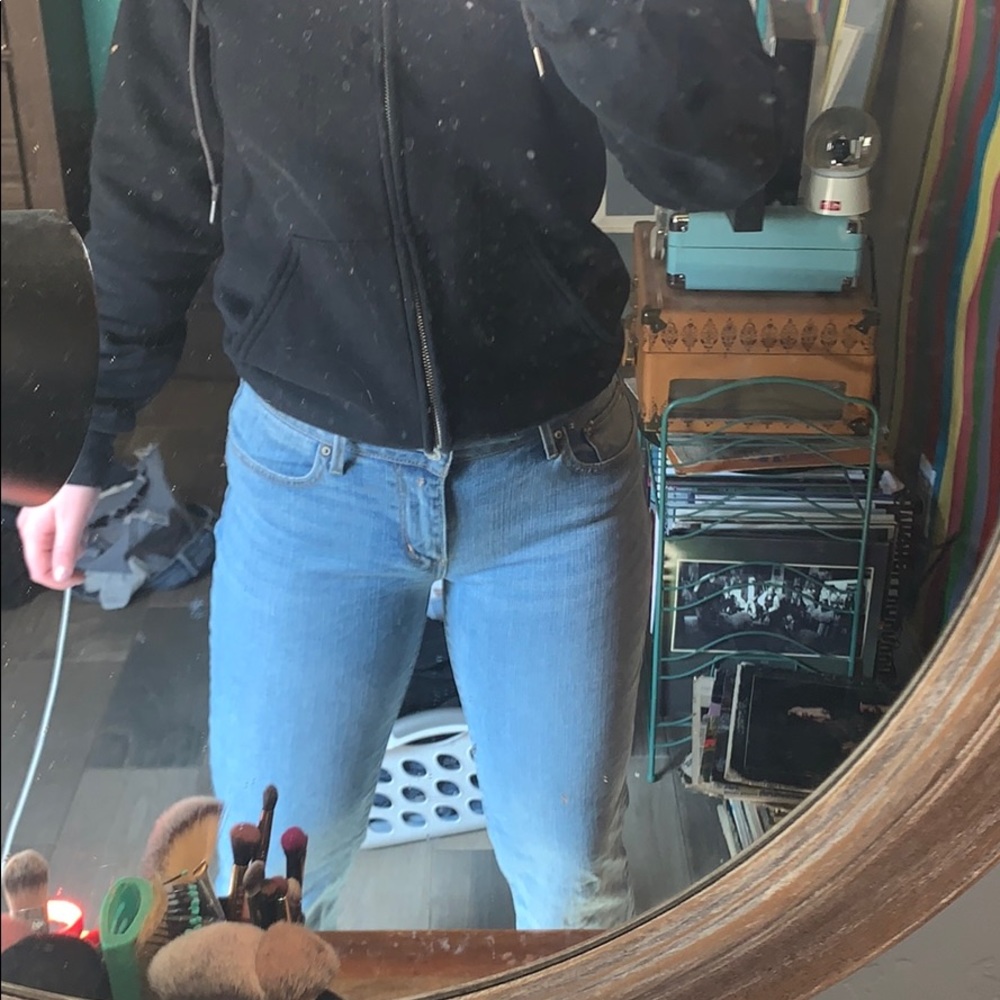 Vintage, low waisted, boot cut, Levi’s.